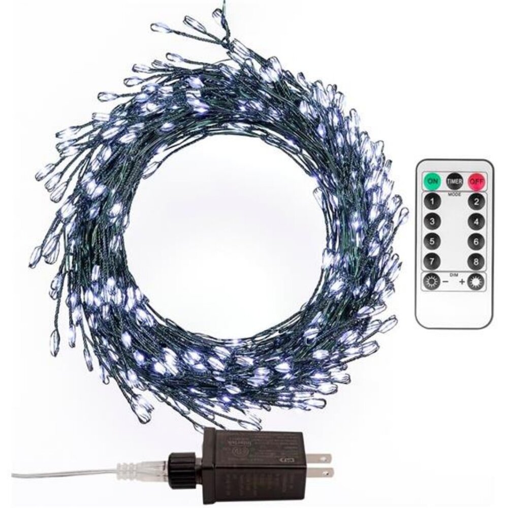 Fairy Lights Plug in,10FT 100 LEDs Waterproof String Lights, Firecracker Lights